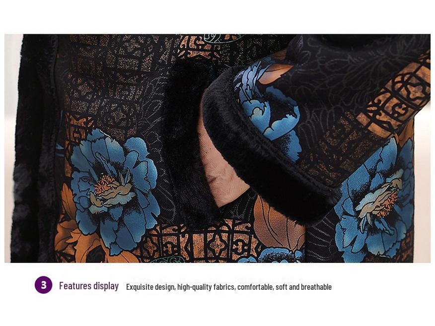 Женская зимняя норковая шуба с бархатной подкладкой – Элегантная и модная для женщин среднего и пожилого возраста