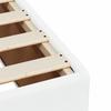 Box Spring Bed with Mattress White 140 x 190 cm Faux Leather