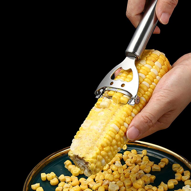 Кукурузомолотка из нержавеющей стали, очиститель, кукурузный строгальный станок, очиститель початков, очиститель, зернорезка, кухонные принадлежности, гаджет