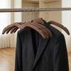 2pcs Space Saving Wood Short Neck Hanger Shoulder Protecting Clothes Hanger  for Home