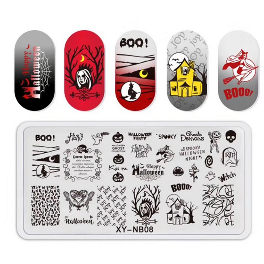 1 PC Nail Art Templates Stamping Plate Design Flower Butterfly Glass Temperature Lace Stamp Templates Plates Image Decor