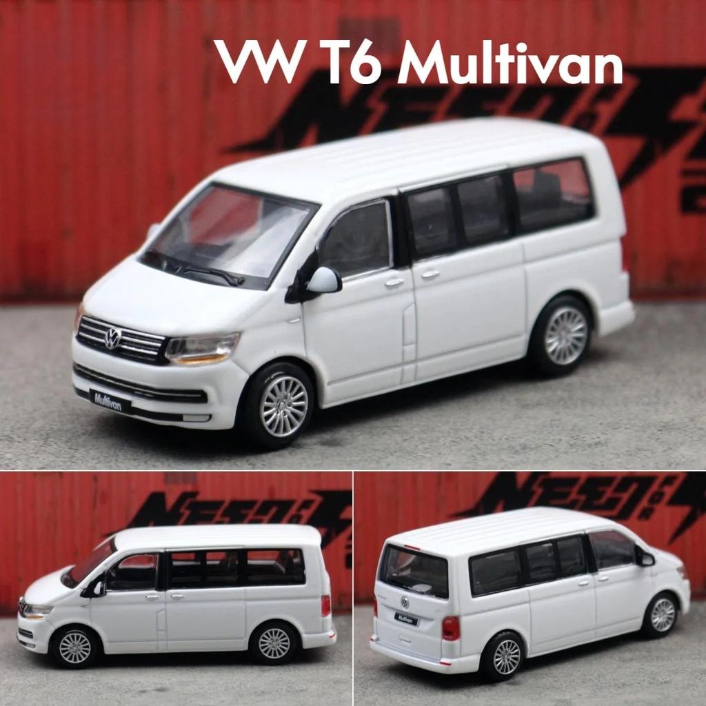 1/64 VW T6 Multivan Alloy Miniature Car Model Diecast Metal Scale Car Model Static Collection Children Toy Car Vehicles Gift