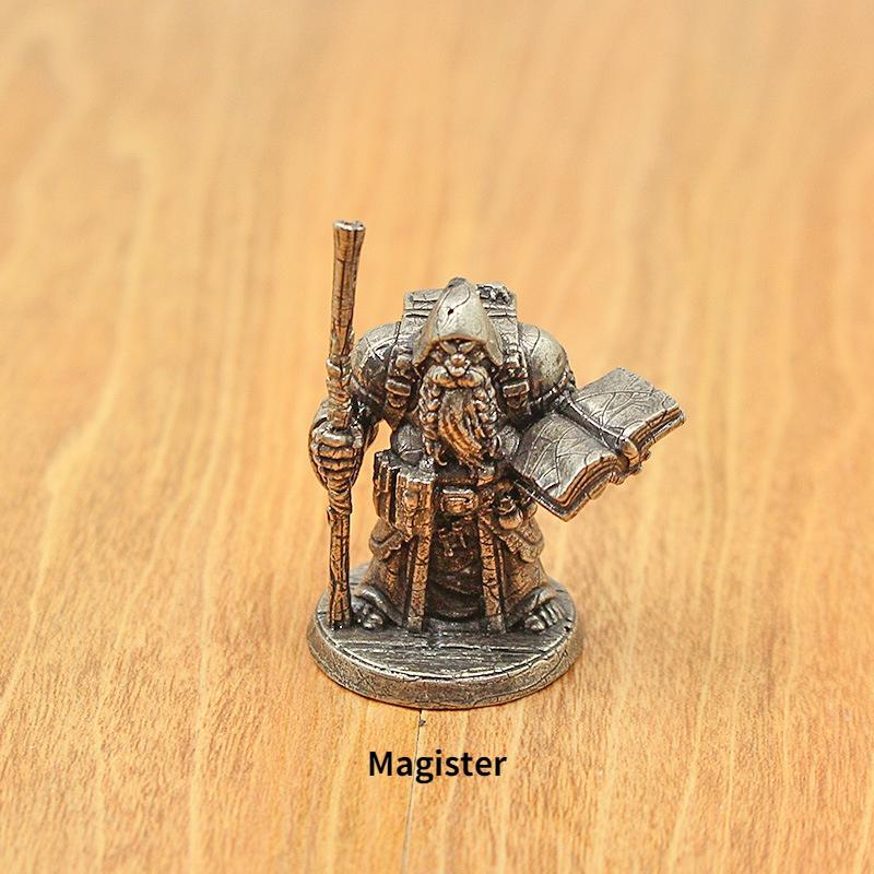 Винтажная модель солдата-мага-гнома, настольная игрушка, шахматы, автомобиль, перевозящий медные украшения, подарок для мальчиков