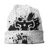Черный клевер, черный бык, шапки с черепами, модные зимние теплые шапки унисекс, женская вязаная шапка унисекс для взрослых, шапки с капюшоном в стиле аниме манга