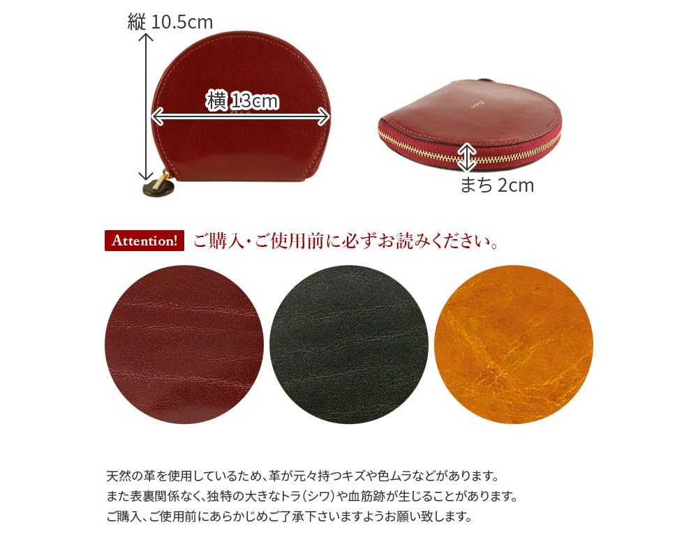 Кошелек двойного сложения с круглой молнией из натуральной кожи горчичного цвета [Dakota] DA-30520-53