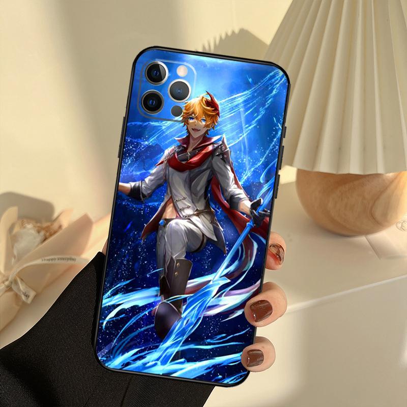 Чехол для телефона Genshin Impact Тарталья для iPhone 17 16 15 14 13 11 12 Pro Max 13 mini 15 16 Plus 16e 17 Air Cover Funda