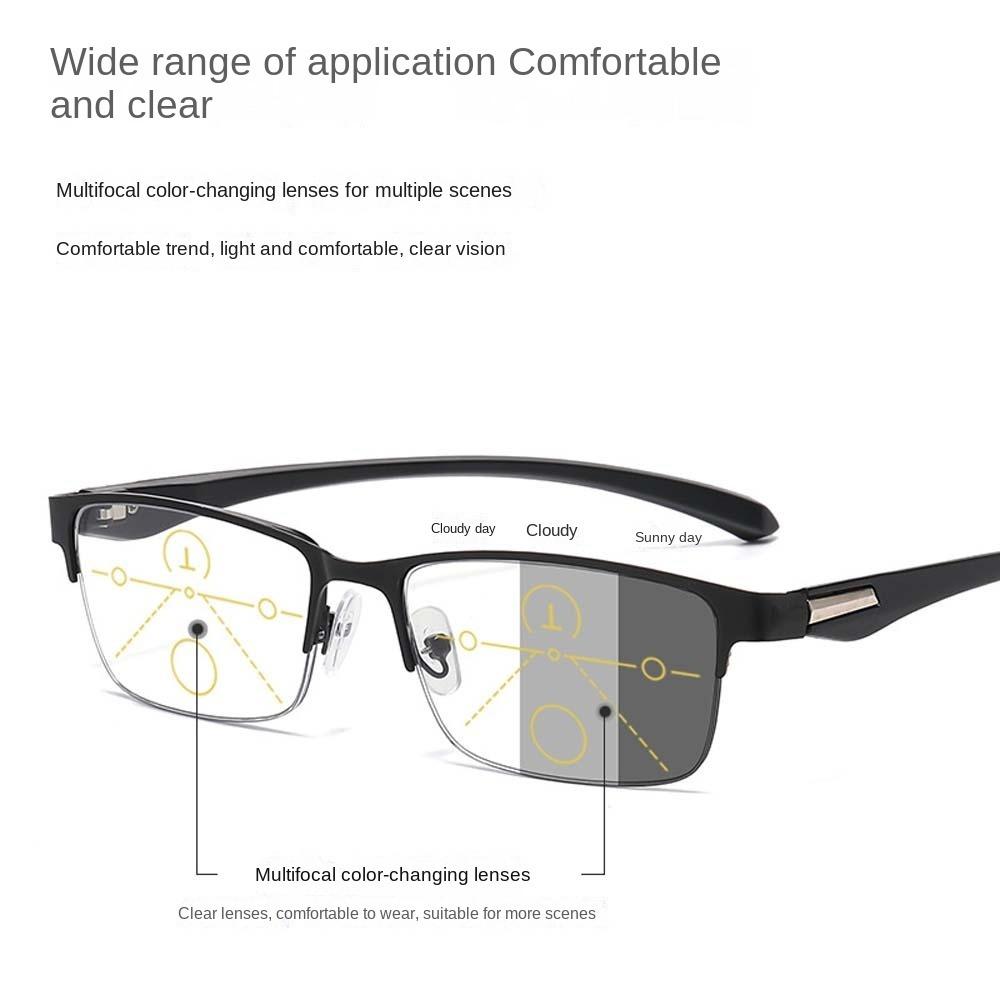 Transparent Anti Blu-ray Glasses Zinc Zinc Alloy Men Zinc Zinc Alloy Sunnies Photochromic Sunglasses Father's Day