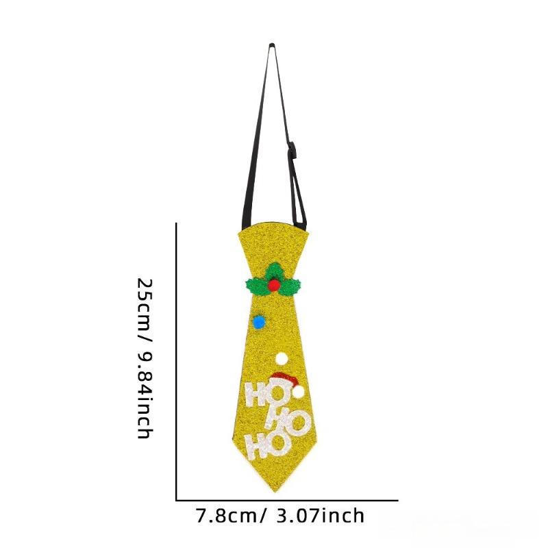 Christmas Tie New Felt Christmas Decoration Snowman Elk Christmas Tree Tie Party Decoration Children's holiday gift decoration