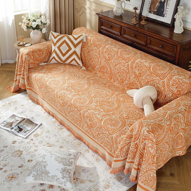 Sofa Blanket Sofa Towel Blanket Comfort Soft Cover Tassel Blanket Nonslip Sectional Couch Cover Chair Bed Cover Cushion