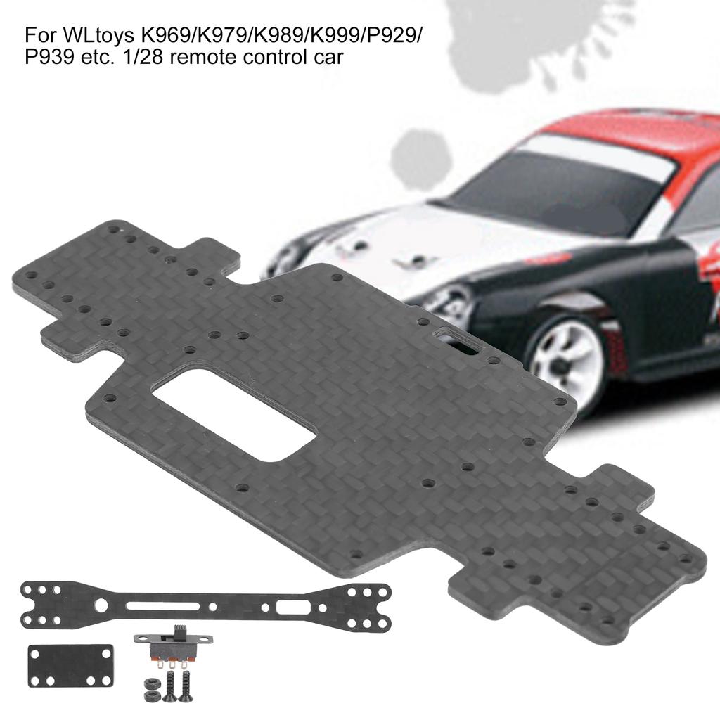 Carbon Fiber Chassis 1/28 Remote Control Car for WLtoys K969/K979/K989/K999/P929/P939