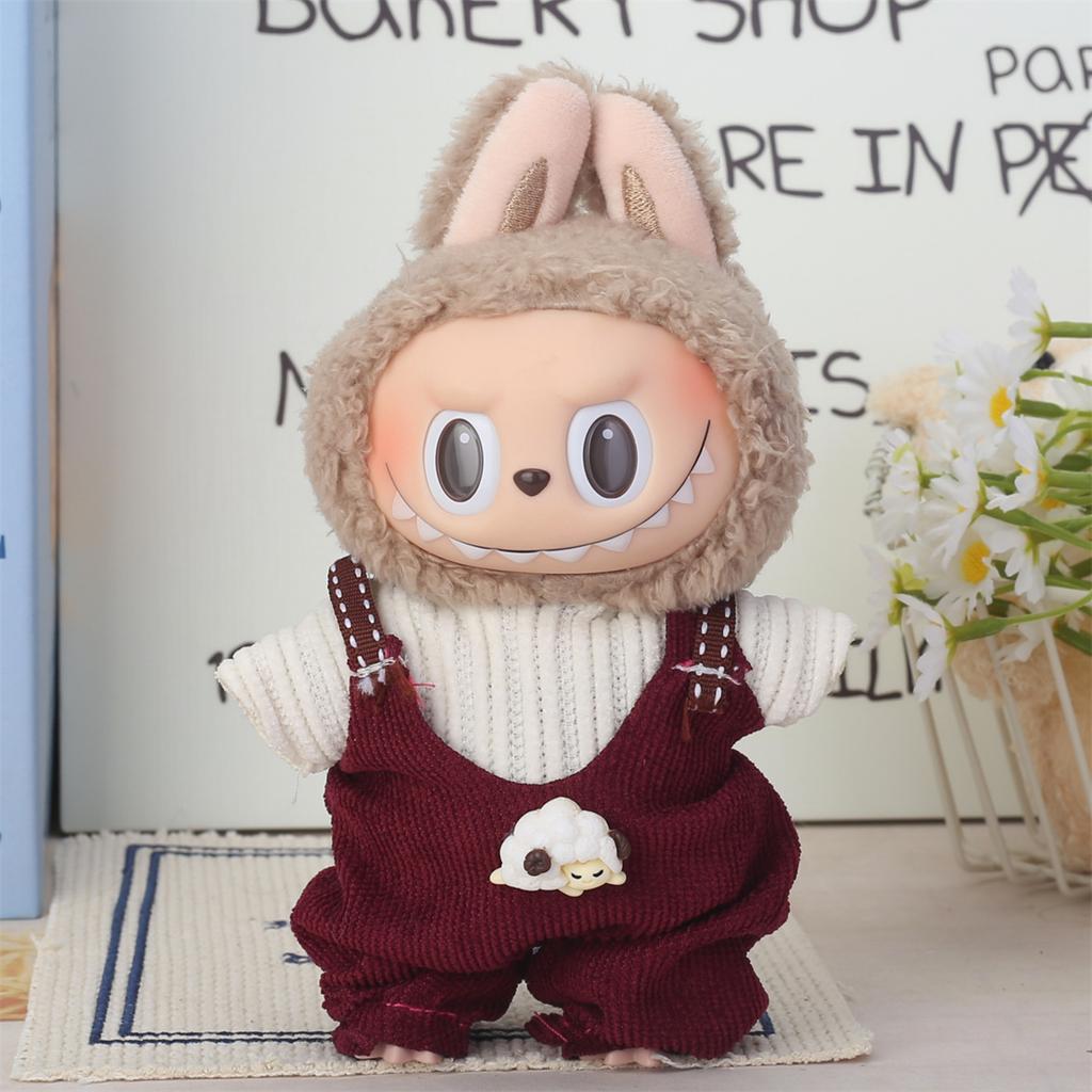 Одежда Labubu Baby подходит для кукол Labubu первого, второго и третьего поколений ростом 17 см