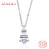 Линдон Стерлингового Серебра 925 Классическое Женское Ожерелье Кулон Циркон Модный Подарок