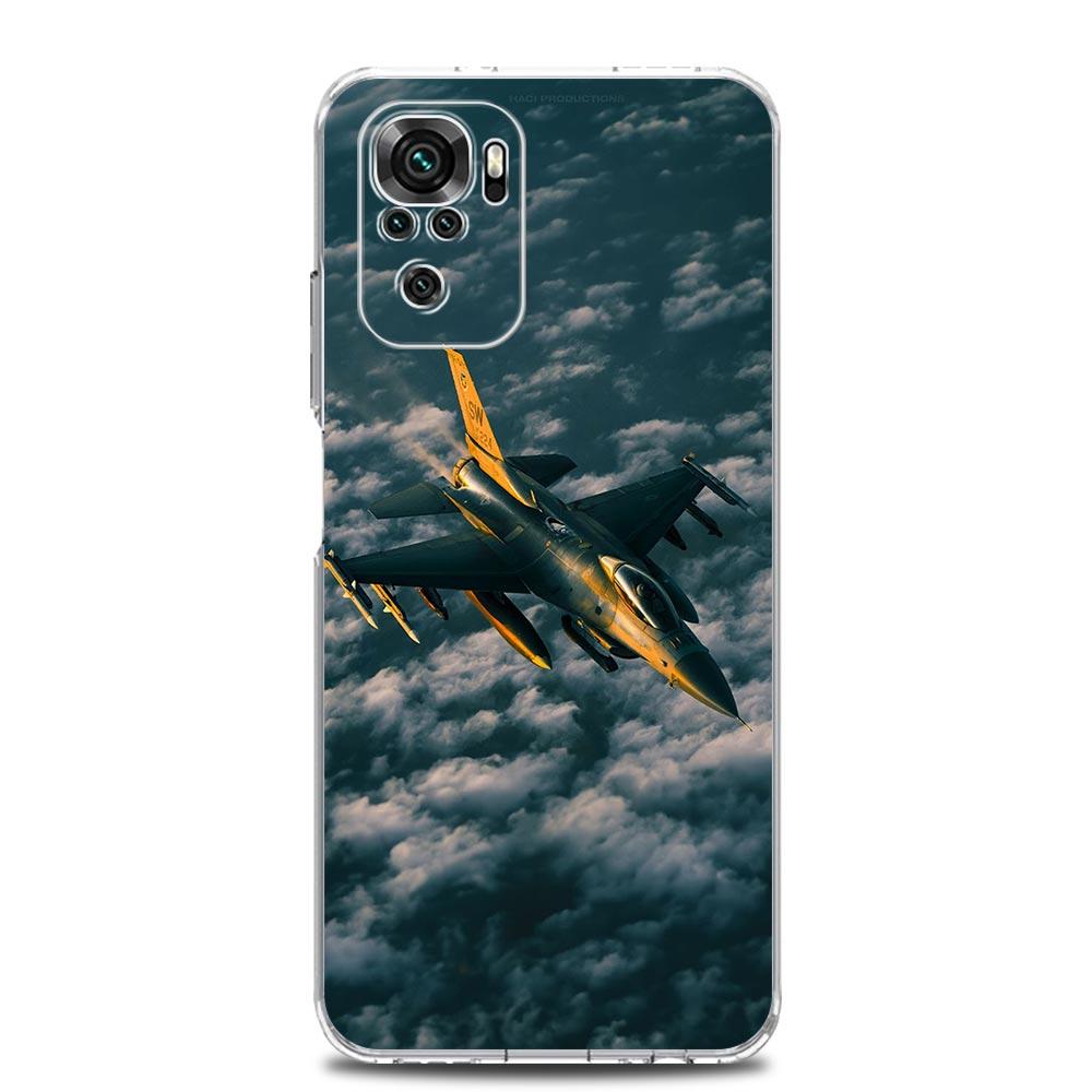 Чехол для телефона для Xiaomi Redmi Note 15 14 13 12 4G 10 11 Pro Plus 5G 14C 13C 12C 10C ТПУ чехол Самолет Вертолет Самолет