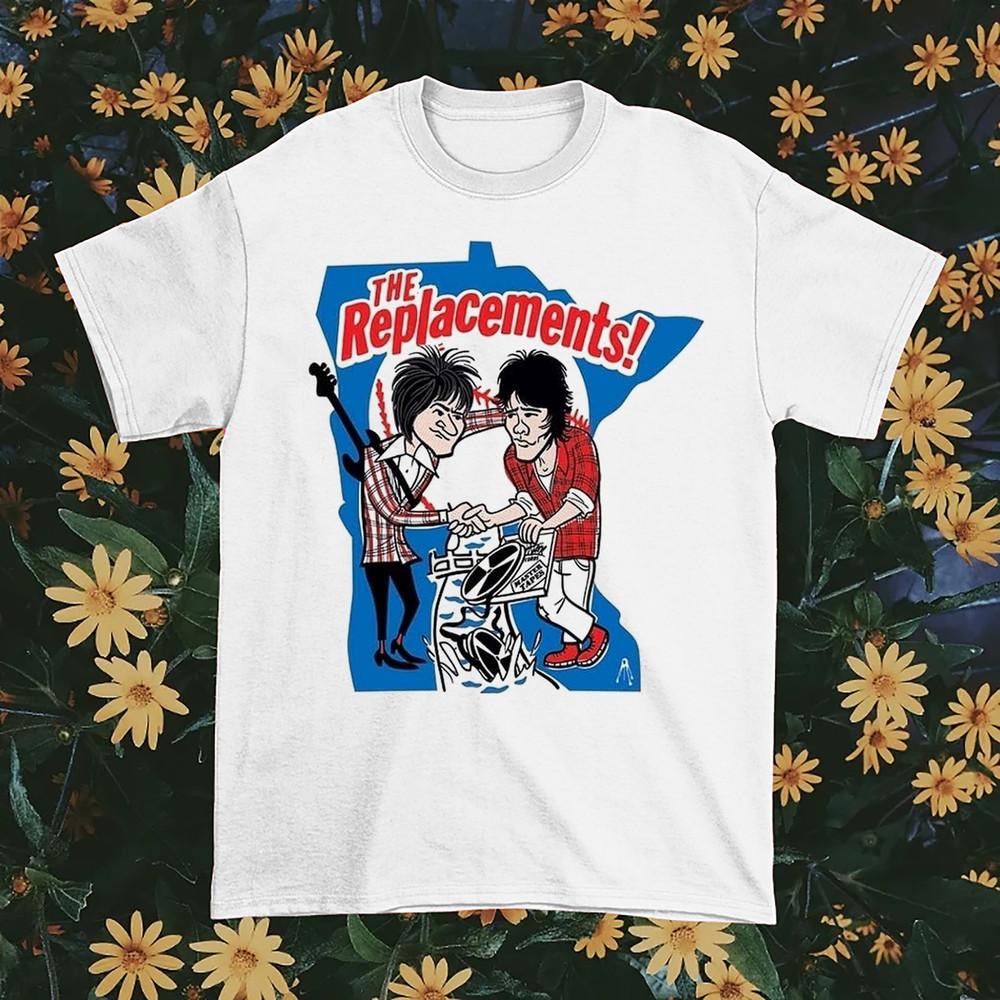 New Rare The Replacements Concert Cotton White S-5XL Unisex Shirt DI241 Unisex T-Shirt