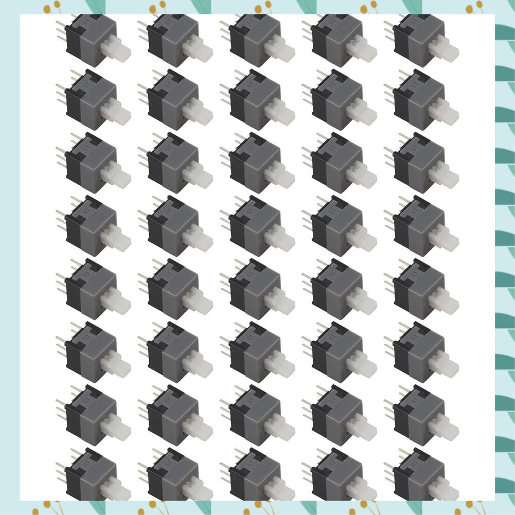 A71P 6 Pin DPDT Latching Tact Tactile Push Button Pushbutton Switch 40 Pcs