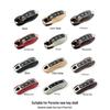 Genuine Leather Key Case for Porsche: Cayenne, Panamera, 911, Taycan