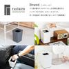 ASVEL Tabletop Trash Can with Concealed Simple Small Mini Size Double Conceals Trash Desk Made in AZ Leclerc CV Mini Bag, 2L, Rectangular, Lidless,