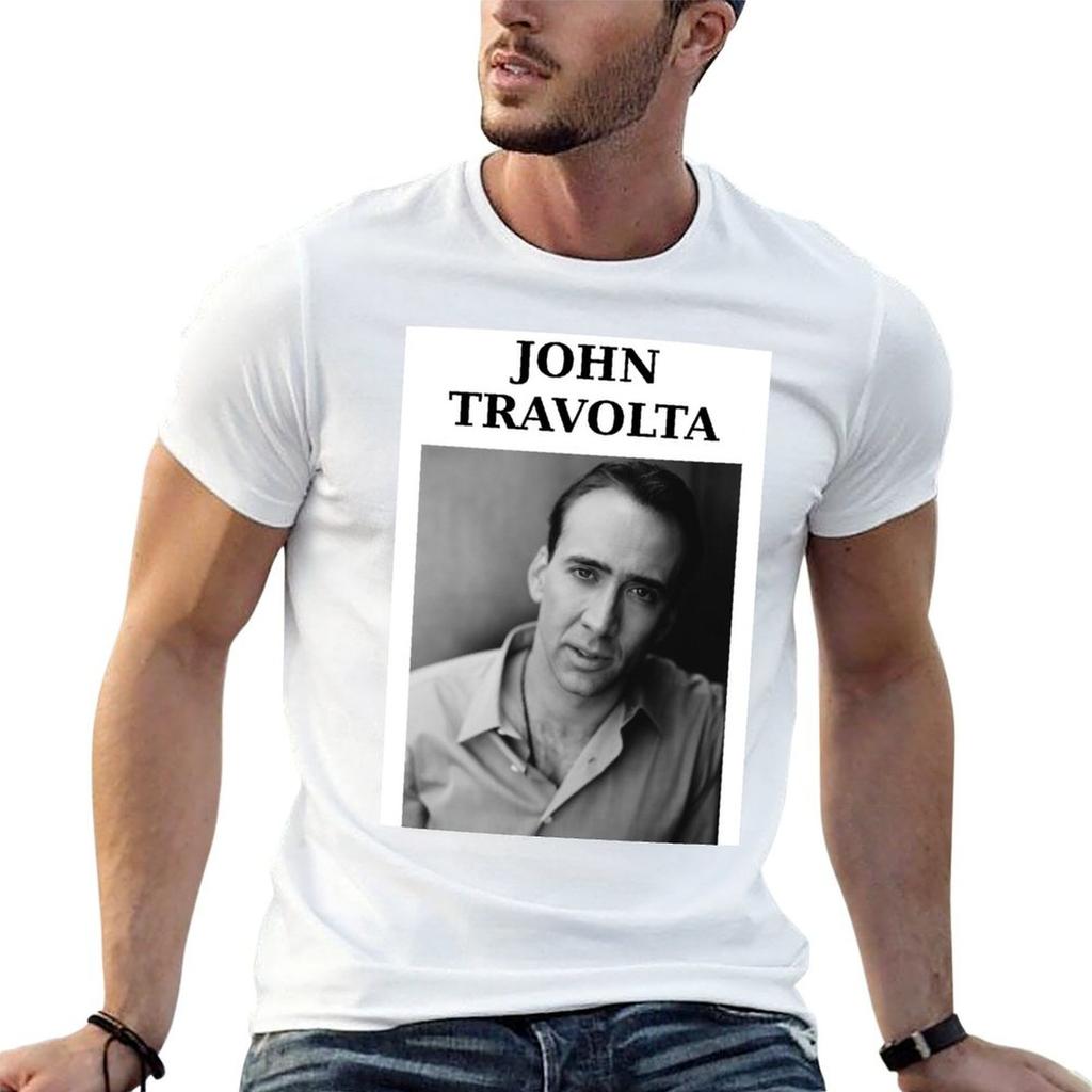 Nicolas Travolta John Cage WTF TShirt t shirts for Unisex cotton soft t shirts with prints t shirts designer Tshirt