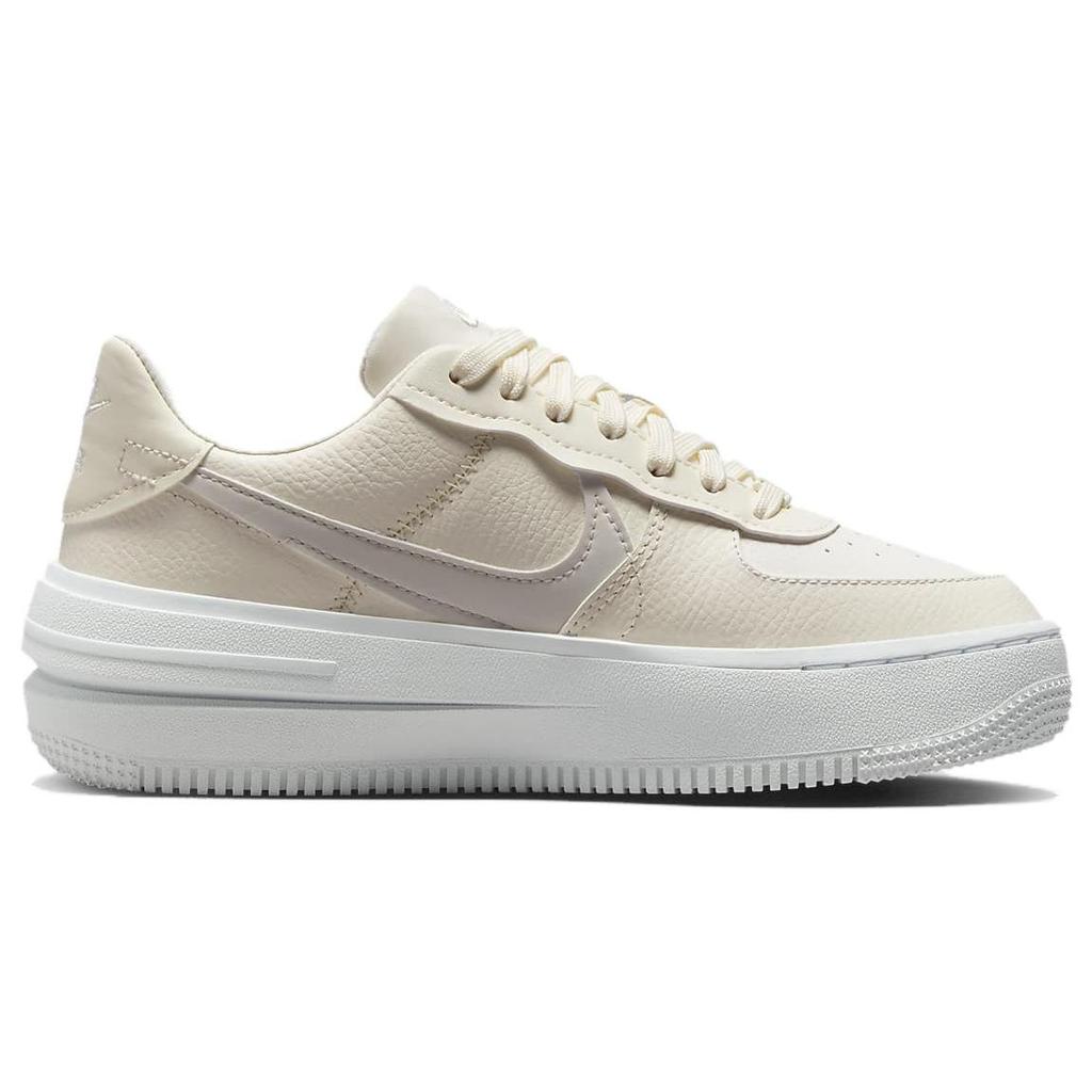 Nike Air Force 1 PLT.AF.ORM Бледная слоновая кость (Женский) Женские кроссовки Light-Orewood-Brown White Summit-White DJ9946-107
