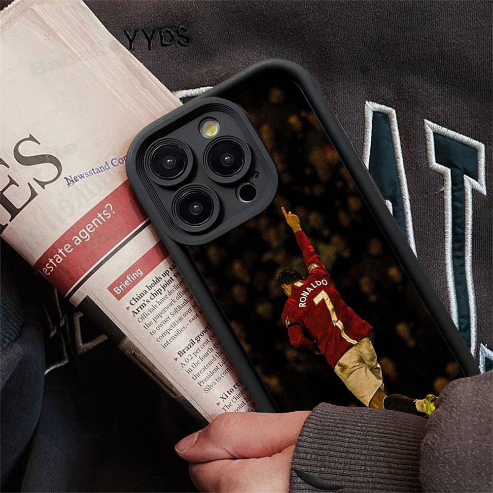 Известные Футболисты C-CR7 Силиконовый Чехол для Телефона для iPhone 17 Pro Max 16 15 14 13 12 11 Plus 17 Air
