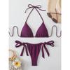 Сексуальное Микро Бикини 2026 Женский Купальник Женская Пляжная Одежда Мини Тонга Бикини Комплект Халтер Бикини Пляжная Одежда Купание для Купальника