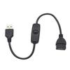 USB Extension Cable with Switches USB Male To Female Cable Support Power Cable for USB Headset LED Strips Cameras