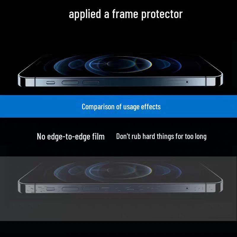 Гидрогелевая пленка с рамкой для iPhone 16 Plus для Apple 15 Pro Max - HD матовая боковая наклейка