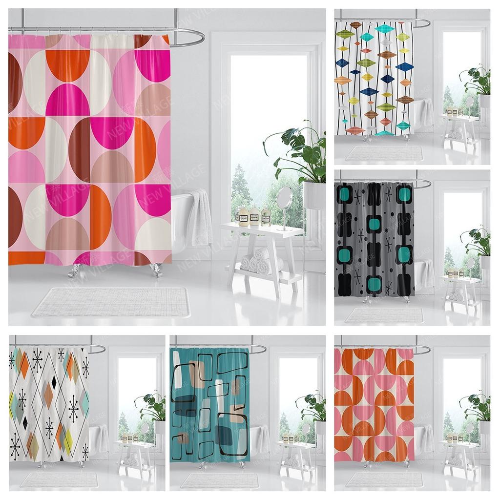Waterproof Fabric Shower Curtains Bathroom Curtain Accessories 180x200 Bath Curtain for Shower 240*236 Nordic Boho Decoration