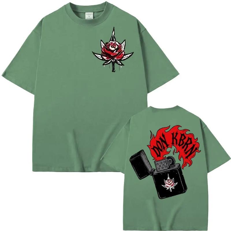 Eladio Carrion Don Kbrn Album Tour Print T Shirts Men/Women Harajuku Oversized Hip Hop Retro Cotton Comfort T Shirt