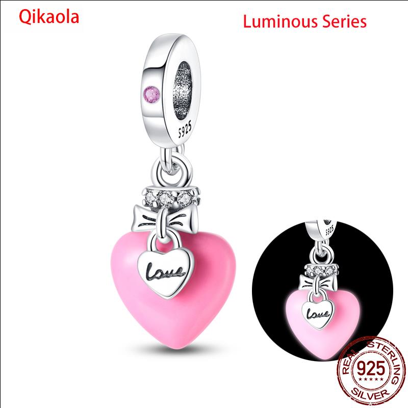 Original 100% sS925 Sterling Silver Luminous Octopus Ocean Series Charms Fit Bracelet DIY Beads Ms Jewelry Gift New In