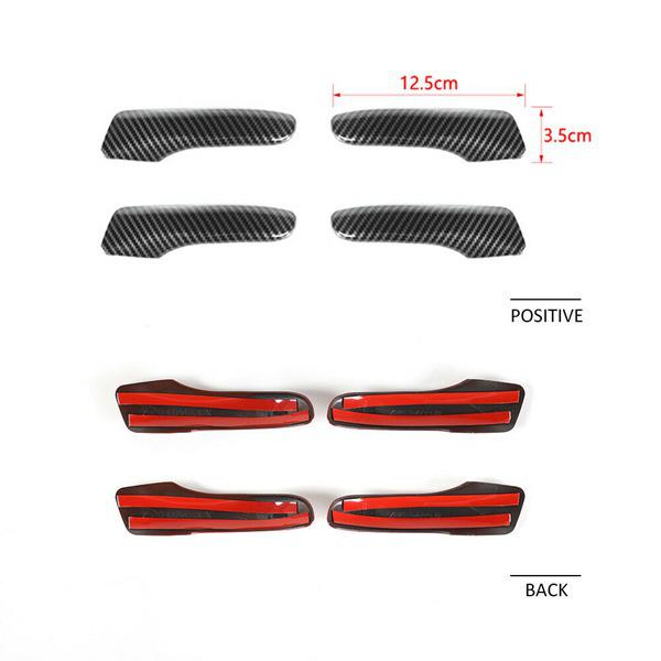 Set of 4 Inner Door Pull Handle Trim for 2011-2021 Dodge Charger/Chrysler