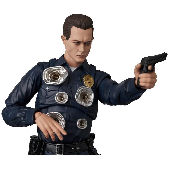 MEDICOM TOY MAFEX №281 Терминатор 2: Фигурка Терминатора T-1000 из фильма «Судный день», 15,5 см, многоцветная