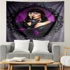 1PC Hocus witch Halloween Magic K-pop music group Tapestry Accessories for Bedroom,Livingroom, dormitory Room Wall Decor Fan Birthday Gifts