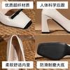 Fashion Women Fashion Bow Pointed Slip On Loafers High Heels Party Shoes Woman Comfortable Soft Shallow Mouth Single Shoes Dress Pumps