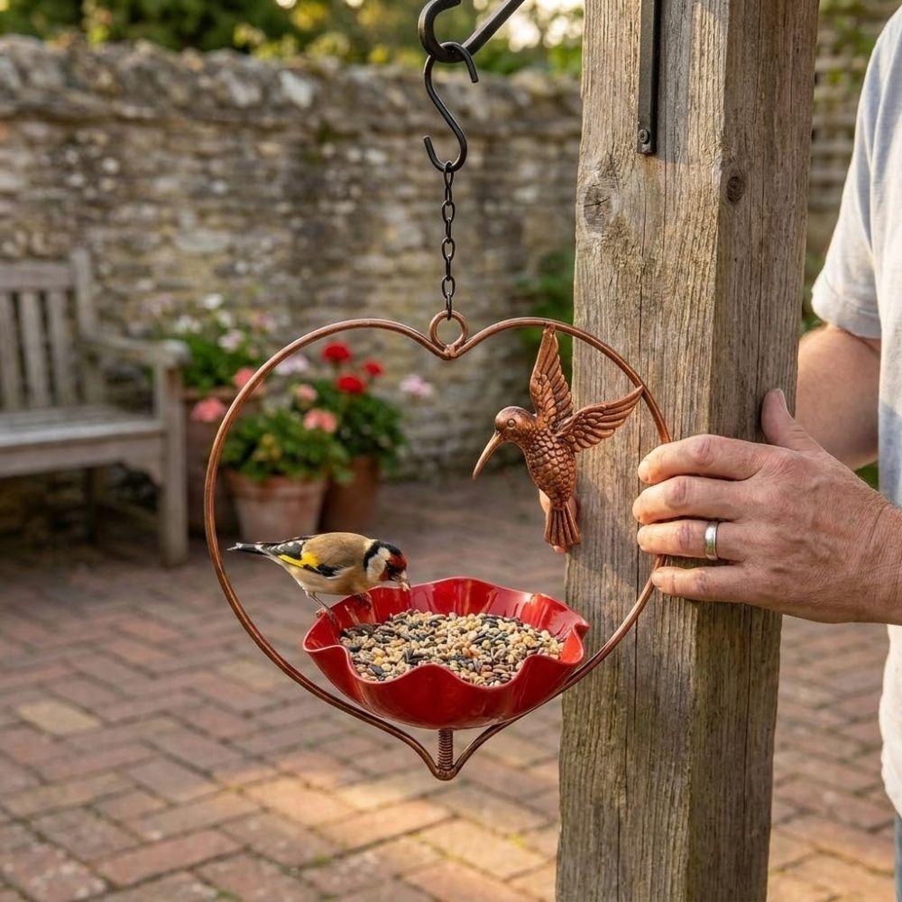 Wide-Mouth Flower Bird Water Feeder Large Capacity Bee Watering Station Outdoor Garden