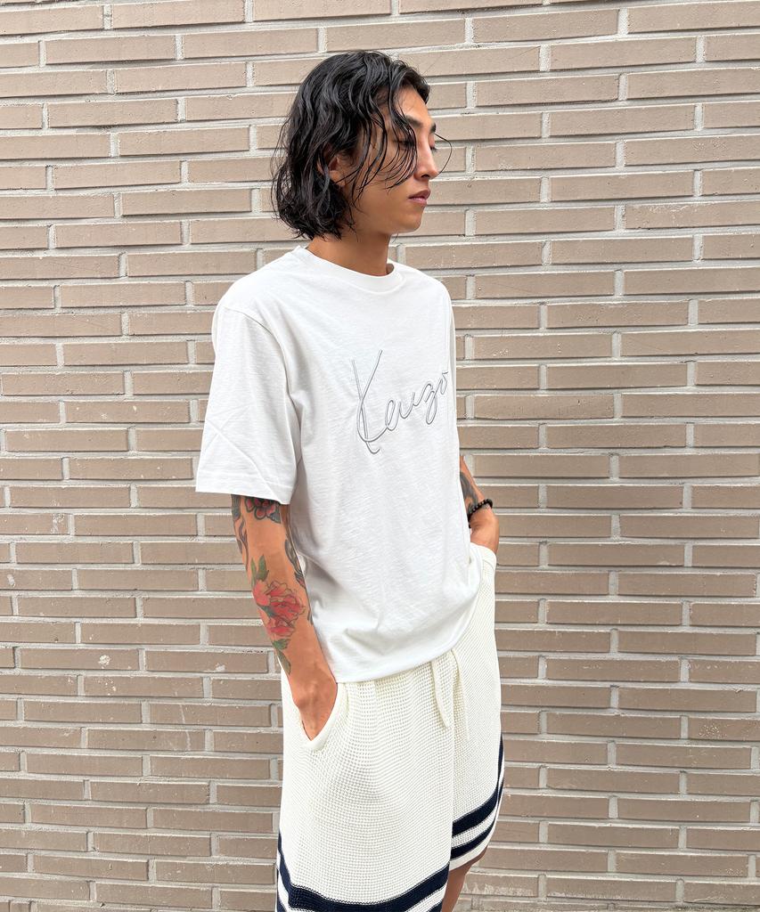 KENZO Men'S Signature Classic T-Shirt_K263Amt407Whx