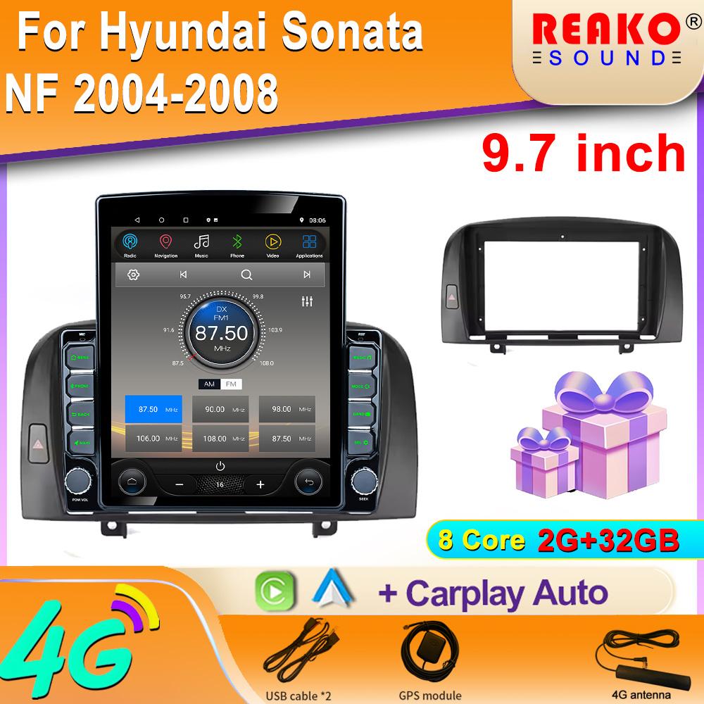 9,7-дюймовый вертикальный экран Tesla Android автомобильное радио для Hyundai Sonata NF 2004-2008 экран GPS навигация мультимедийный плеер