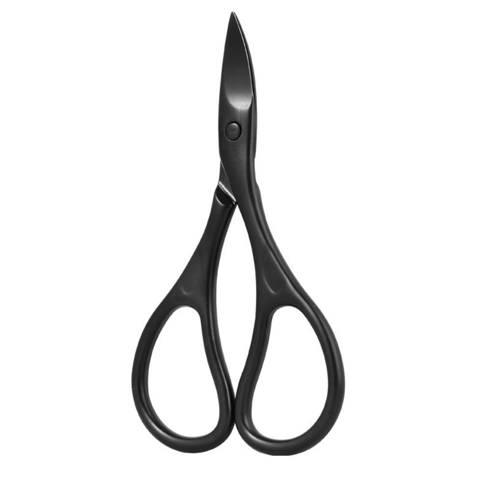 Curved Blade Manicure Scissors Stainless Steel Nail Cutter Portable Toenail Nippers Eyelashes