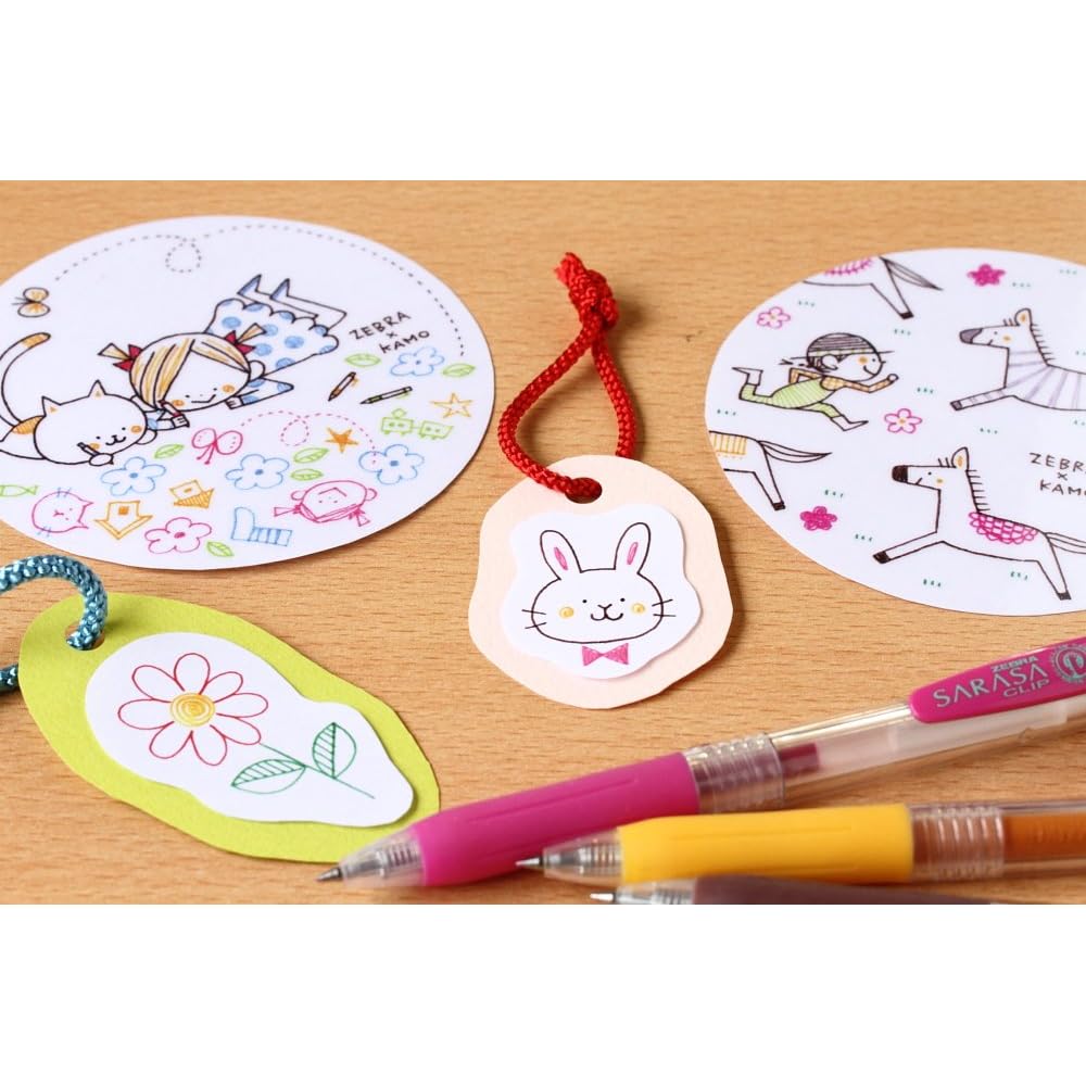 Zebra Sarasa Clip Gel Pen 0.4mm 10 Colors JJS15-10CA