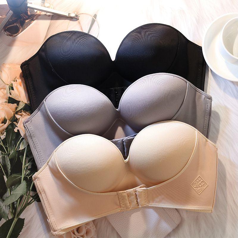 Invisible Underwear Front Closure Bra Ultra Smooth Strapless Seamless Bralette For All Occasions