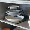 Kitchen Iron Three-tier Dish Rack Cabinet Layered Shelf Plate Tableware Storage   Organize Drain