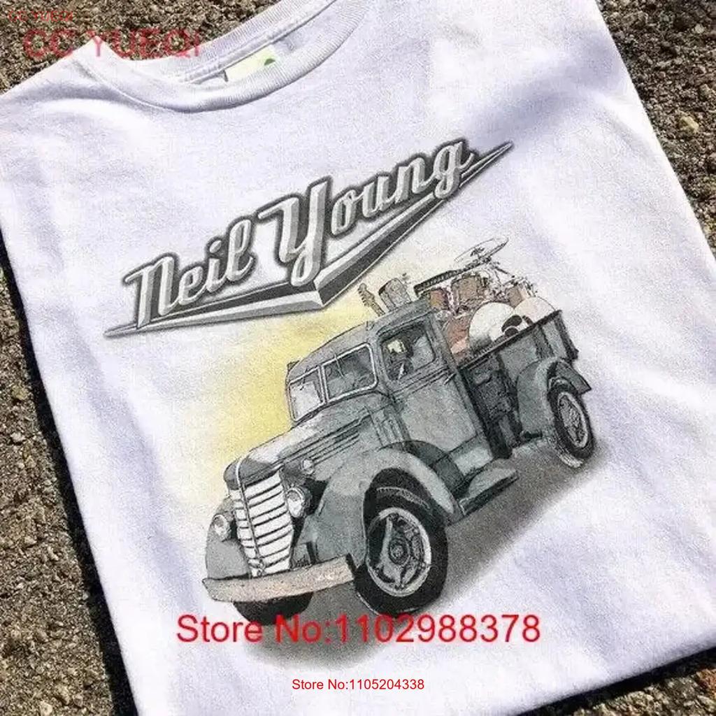 07 Neil Young Continental Tour Concert T Shirt Size Men s Large vintage Washed Stylish Stretched Versatile vintage Washed