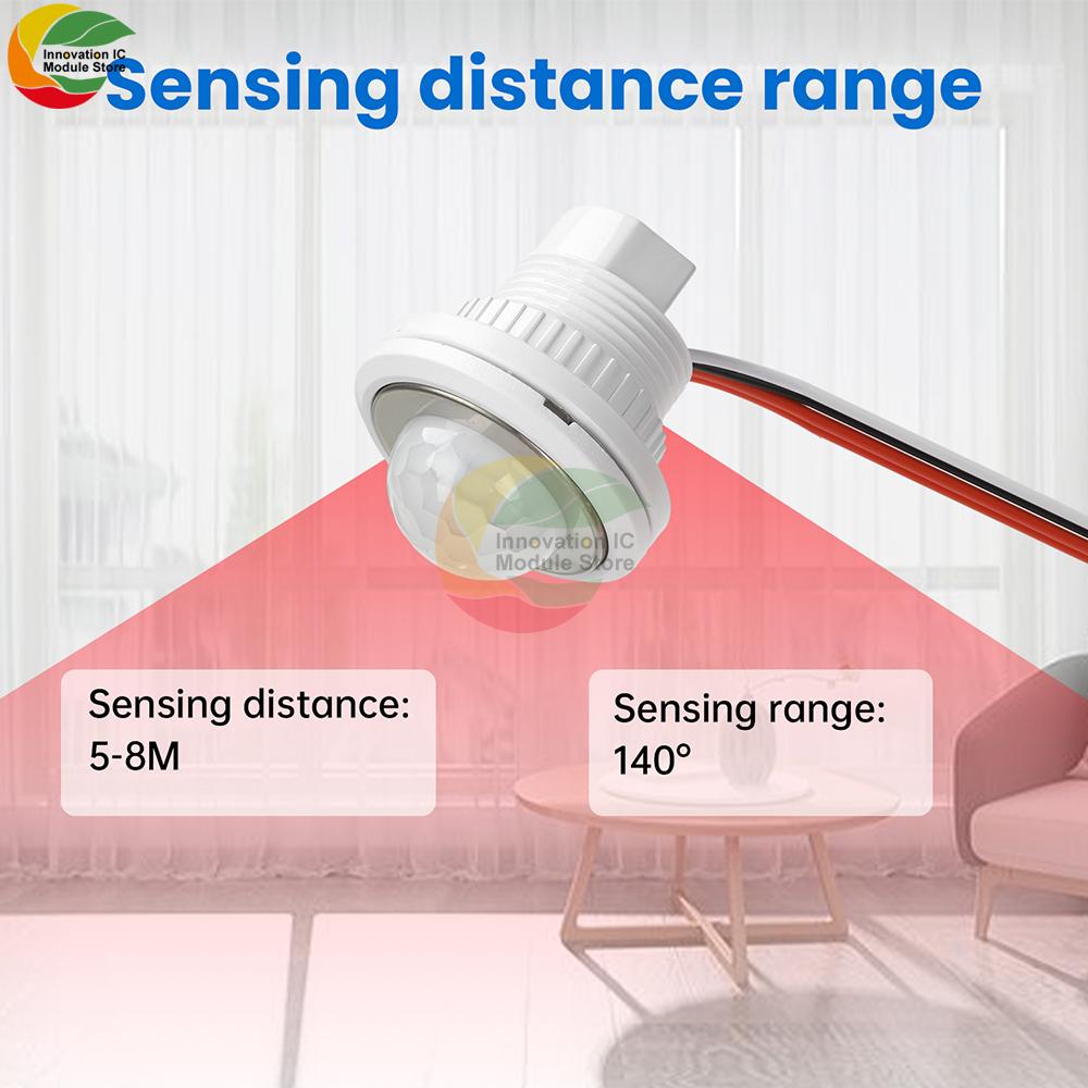 DC 1.1-11V Adjustable Infrared Motion Sensor Switch Automatically Detects Adjustable Delay Sensors Probe Motion Sensor