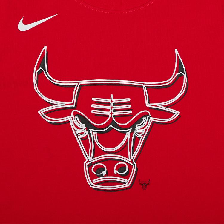Nike Футболка с логотипом NBA Chicago Bulls, удобная, дышащая, с коротким рукавом, для детей, красная 3Z2B7BBWZ-BUL