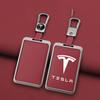NJUT5 For Tesla Model 3 Model Y Fashion Zinc Alloy Car Smart NFC Card Key Case Cover Shell Keychain Protection Auto Styling Accessory