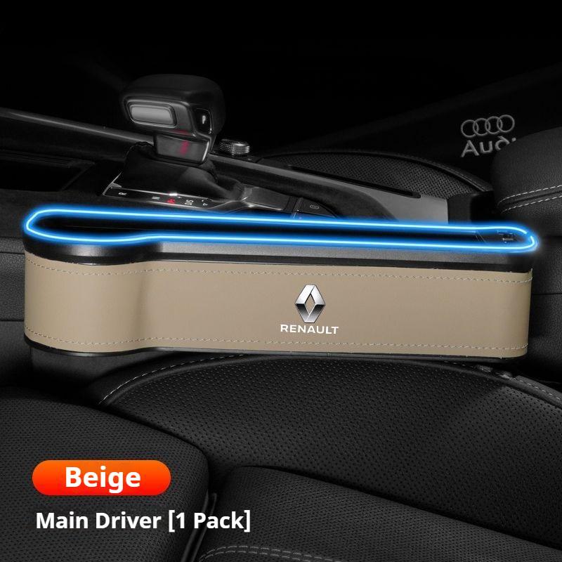 For Renault 2026 New Hub Caps Seat Side Storage Pocket for Car Seat Gap Filler Box For Renault Megane 2 3 Clio Scenic Duster Kap