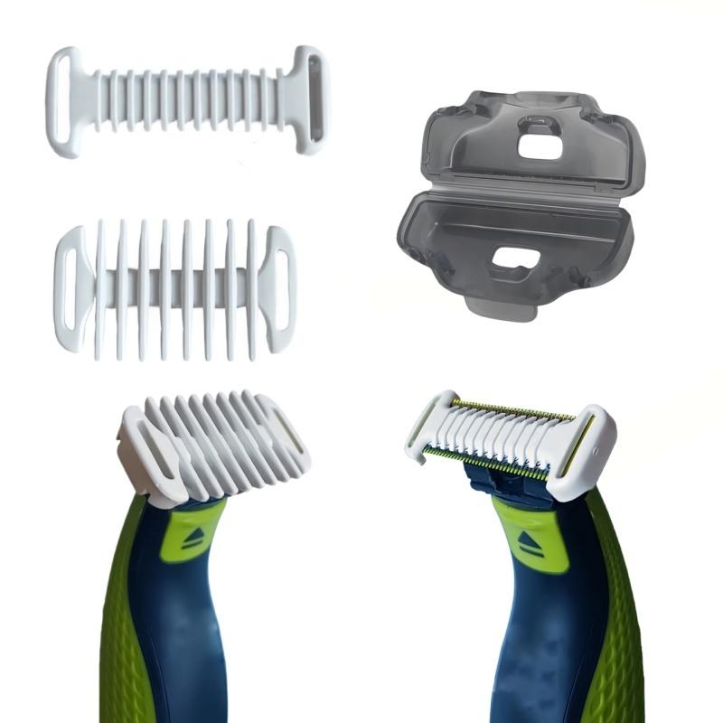 3 шт. Насадки-гребни для триммера OneBlade QP2520 QP2515 QP2620 QP6510 QP6520 QP6530, Сменные насадки для бритвы-триммера для бороды