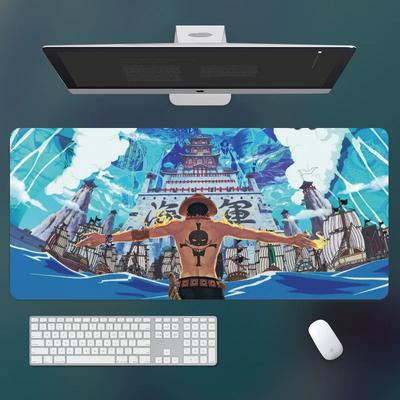 Высококачественная печать Мультяшная анимация ONE PIECE Коврик для мыши Большой коврик для компьютерной игры Накладка на стол Нескользящий коврик для компьютерной клавиатуры Милая анимационная периферия