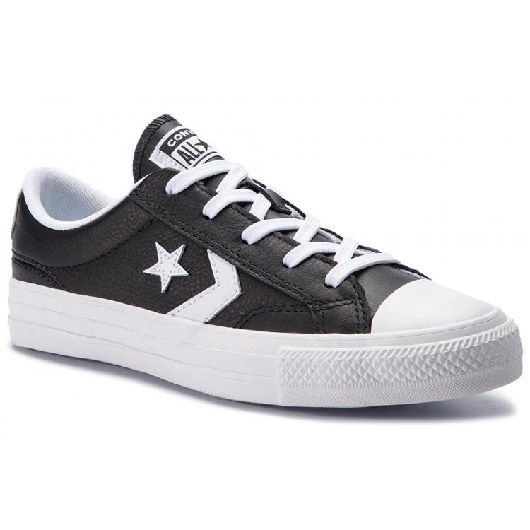 Converse Звездный игрок Окс Черная кожа Черный 159780C