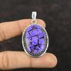 Copper Charoite Pendant Handmade Hippie Jewelry 925 Sterling Silver Pendant Beautiful Gemstone Jewelry Unique Design Pendant Gift For Women